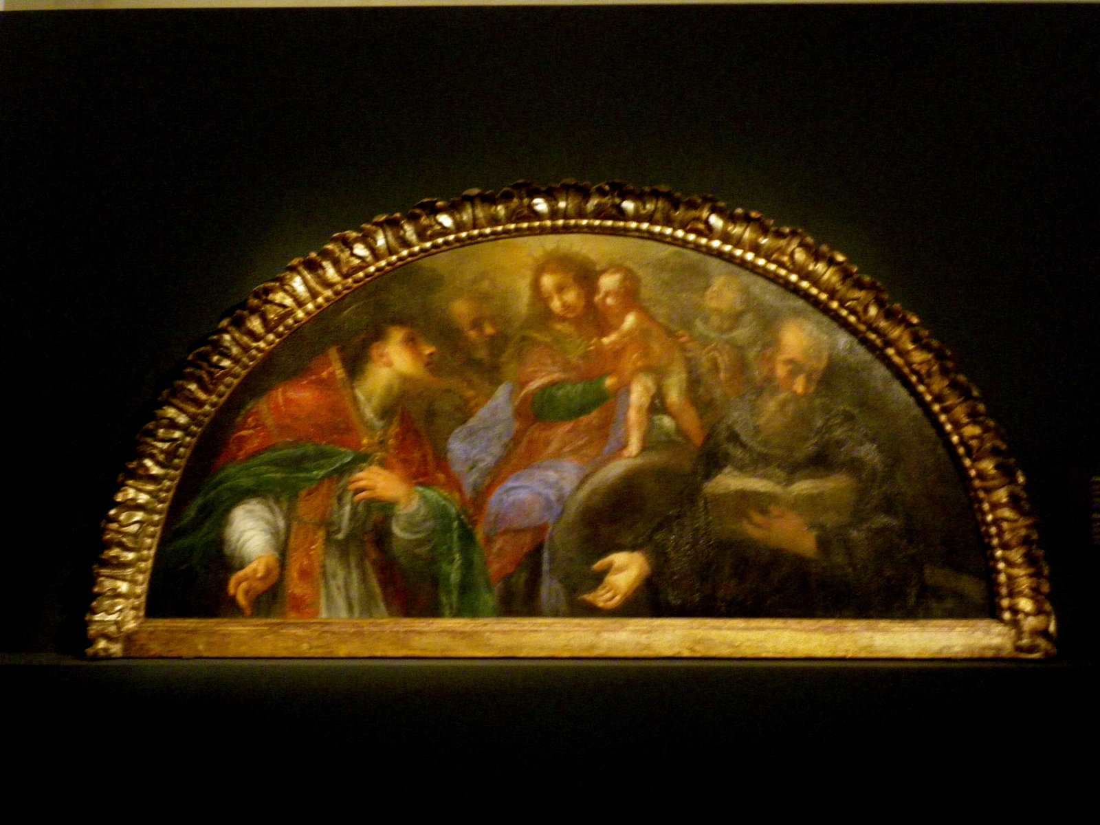 Madonna con Bambino, Santo vescovo, San Benedetto, San Giuseppe e San Bernardo d